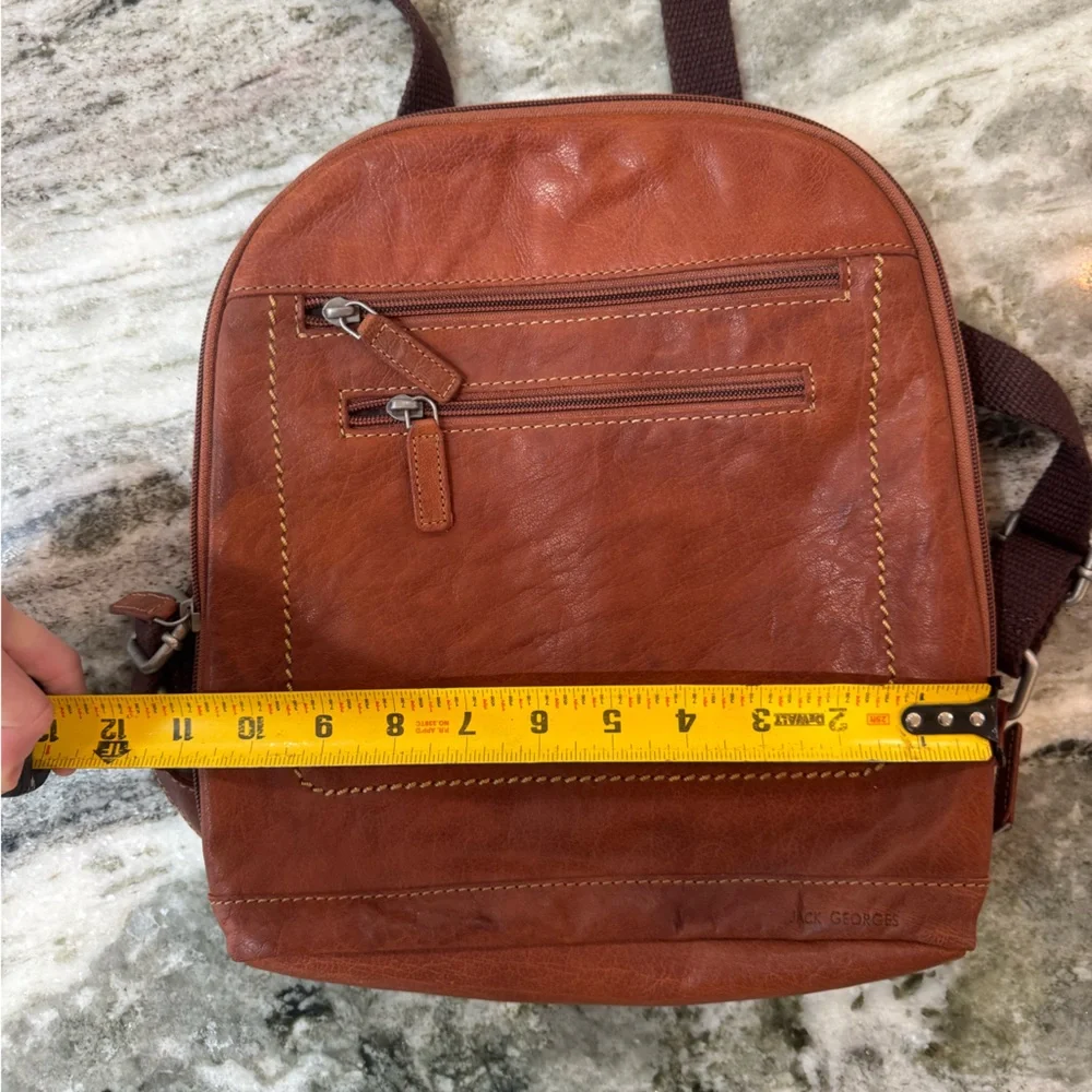 Jack Georges Voyager Genuine Leather Backpack